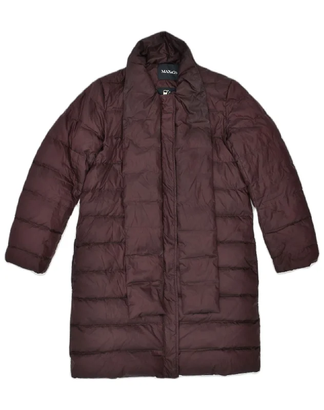Trendy Outfits For Ladies MAX & CO. Womens Padded Coat UK 6 XS Maroon Polyester