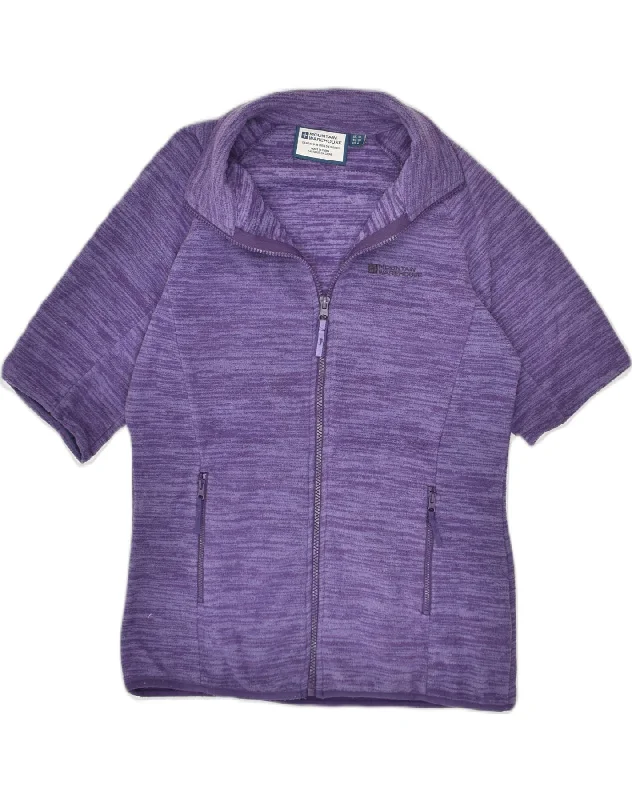 Women's Clothing Stores MOUNTAIN WAREHOUSE Womens Short Sleeve Fleece Jacket UK 10 Small Purple