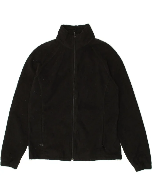 Versatile Women's Fashion COLUMBIA Womens Fleece Jacket UK 16 Large Black Polyester
