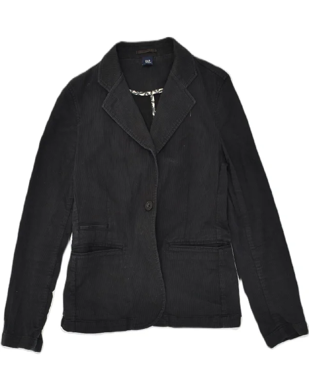 Online Boutiques Best GAP Womens 1 Button Corduroy Blazer Jacket UK 8 Small Black Cotton Online Boutiques Best GAP Womens 1 Button Corduroy Blazer Jacket UK 8 Small Black Cotton