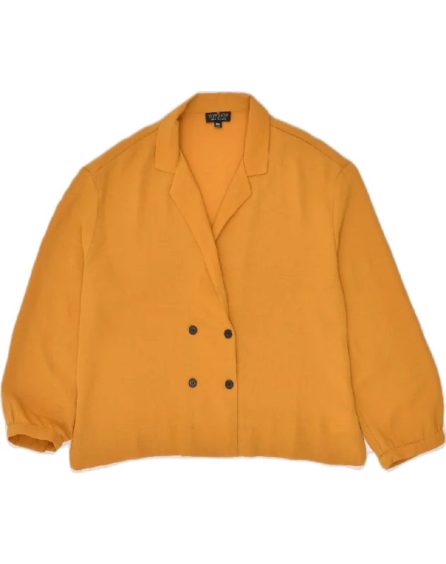 Women's Date Night Outfit TOPSHOP Womens Double Breasted Blazer Jacket UK 14 Large Yellow Polyester Women's Date Night Outfit TOPSHOP Womens Double Breasted Blazer Jacket UK 14 Large Yellow Polyester