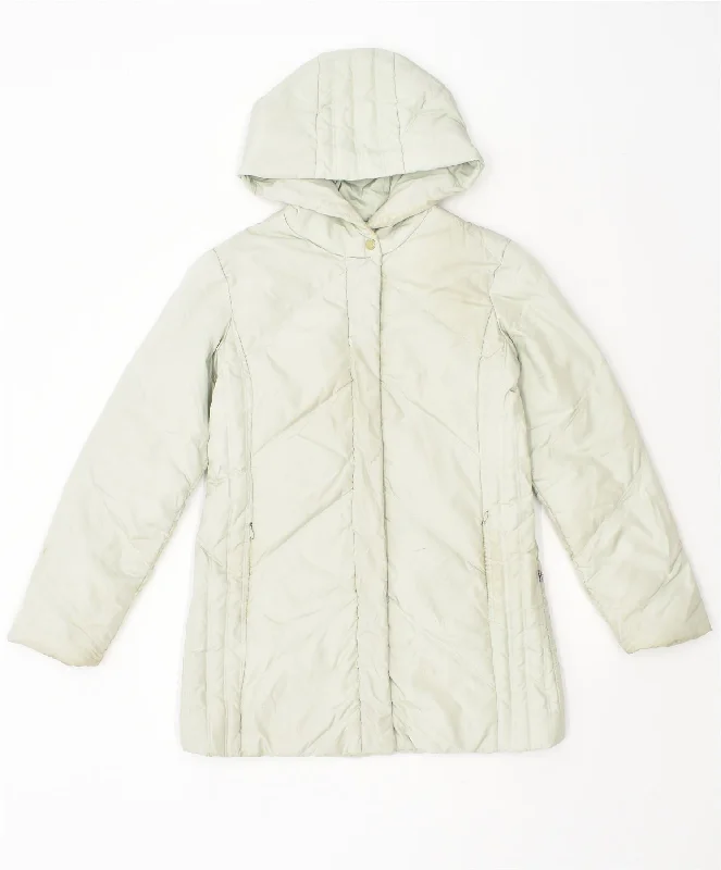 Women's Clothing SERGIO TACCHINI Womens Hooded Padded Jacket IT 44 Medium Green