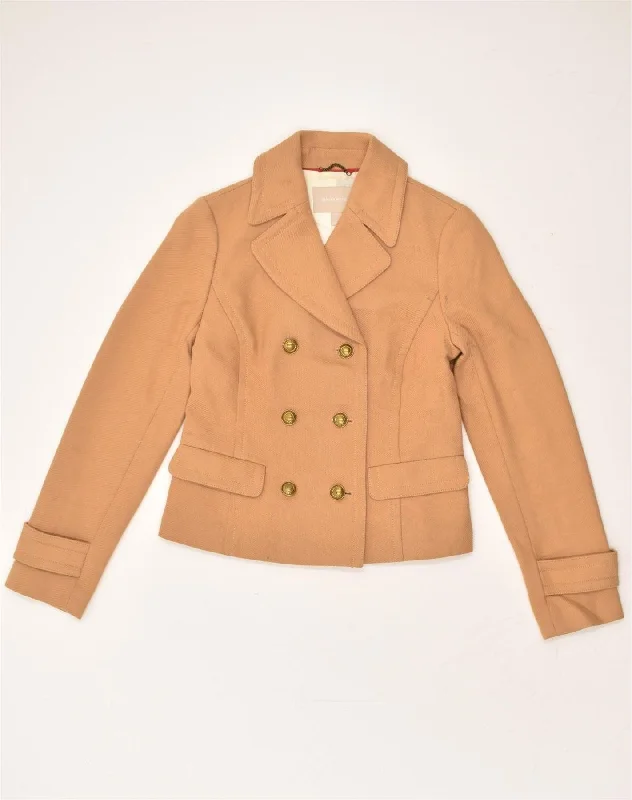 Comfortable Casual Women's Clothing BANANA REPUBLIC Womens Pea Coat UK 10 Small Beige Cotton Comfortable Casual Women's Clothing BANANA REPUBLIC Womens Pea Coat UK 10 Small Beige Cotton