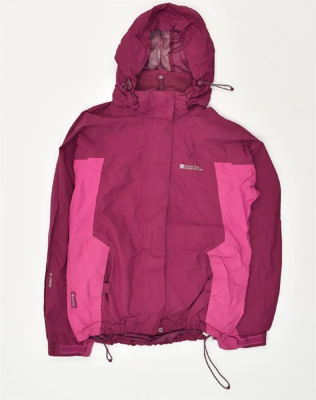 Women's Seasonal Wardrobe Clothing MOUNTAIN WAREHOUSE Womens Hooded Rain Jacket UK 12 Medium Pink Nylon Women's Seasonal Wardrobe Clothing MOUNTAIN WAREHOUSE Womens Hooded Rain Jacket UK 12 Medium Pink Nylon