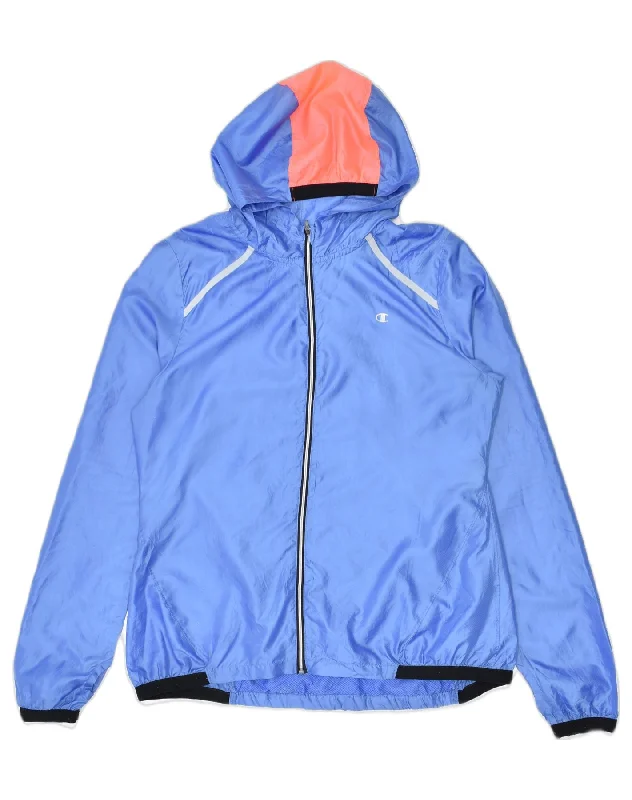 Casual Clothing for Women CHAMPION Womens Hooded Rain Jacket UK 16 Large Blue Polyester Casual Clothing for Women CHAMPION Womens Hooded Rain Jacket UK 16 Large Blue Polyester