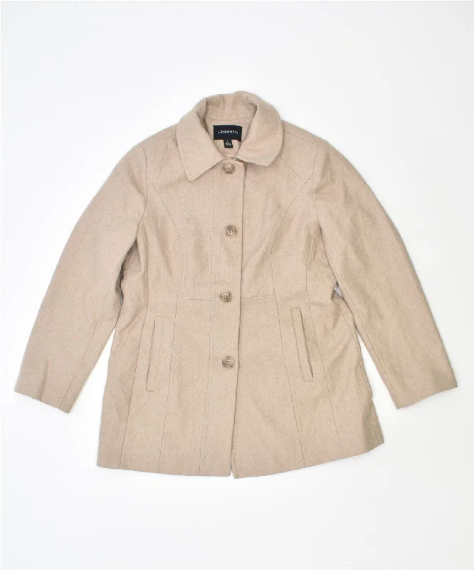 Women's Clothing LONDON FOG Womens Overcoat UK 14 Large Beige