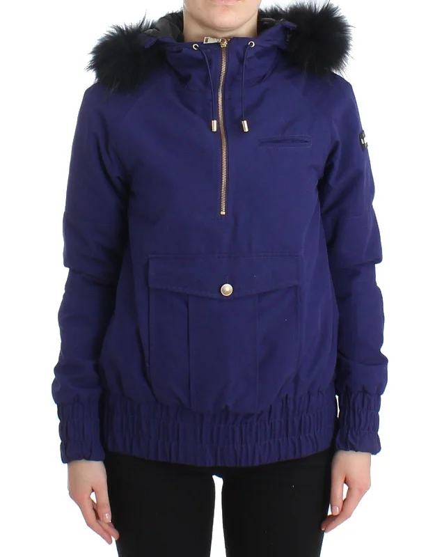 Stylish Women's Clothing GF Ferre  Padded Jacket Hooded Short Women's K-Way