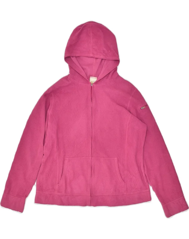 Discount Store L.L.BEAN Womens Hooded Oversized Fleece Jacket UK 16 Large Pink Polyester Discount Store L.L.BEAN Womens Hooded Oversized Fleece Jacket UK 16 Large Pink Polyester