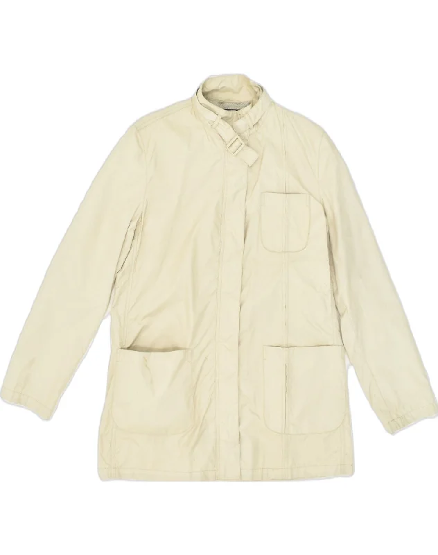 Women's Office Attire ARMANI JEANS Womens Utility Jacket US 6 Medium Beige Nylon