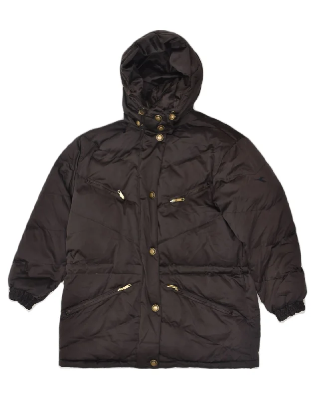 Online Boutiques Best DIADORA Womens Loose Fit Hooded Padded Coat UK 14 Medium Brown Polyester Online Boutiques Best DIADORA Womens Loose Fit Hooded Padded Coat UK 14 Medium Brown Polyester