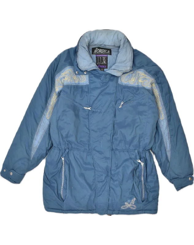 Plus-Size Women's Clothing NORDICA Womens Hooded Windbreaker Jacket EU 46 XL Blue Polyamide Plus-Size Women's Clothing NORDICA Womens Hooded Windbreaker Jacket EU 46 XL Blue Polyamide