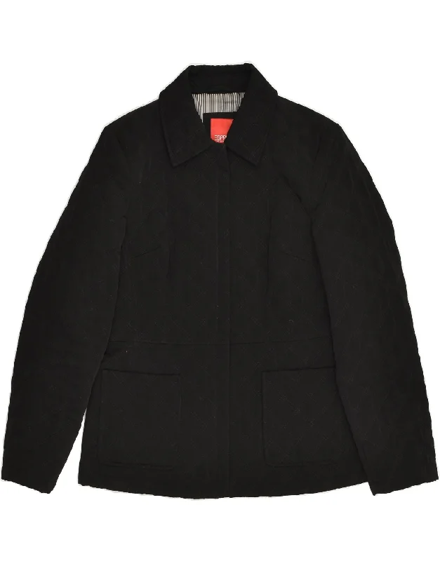 Women's Date Night Outfit ESPRIT Womens Quilted Jacket UK 14 Medium Black Polyester