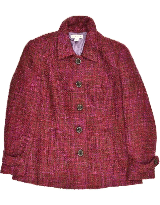 Women's Floral Print Outfit VINTAGE Womens Bomber Jacket UK 12 Medium Pink Polyester Women's Floral Print Outfit VINTAGE Womens Bomber Jacket UK 12 Medium Pink Polyester