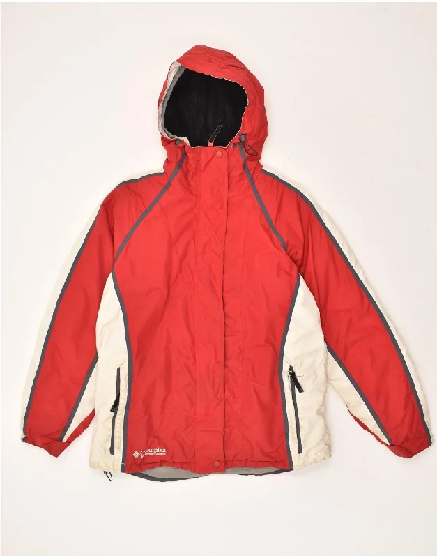 Stylish Women's Outerwear Apparel COLUMBIA Womens Loose Fit Hooded Windbreaker Jacket UK 14 Medium Red Stylish Women's Outerwear Apparel COLUMBIA Womens Loose Fit Hooded Windbreaker Jacket UK 14 Medium Red