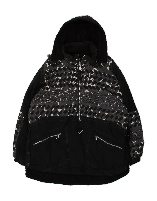 Comfy Women's Outfits for Daily Wear VINTAGE Womens Oversized Hooded Anorak Jacket UK 14 Medium Black Nylon Comfy Women's Outfits for Daily Wear VINTAGE Womens Oversized Hooded Anorak Jacket UK 14 Medium Black Nylon