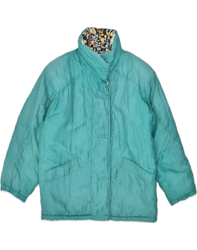 Unique Women's Fashion Pieces STRATOS Womens Padded Jacket UK 22 3XL Turquoise