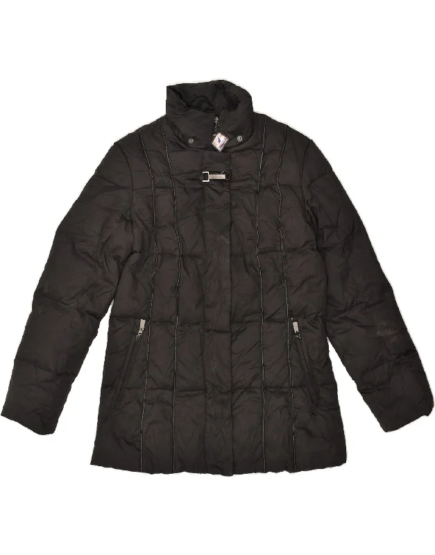 Timeless Elegance NAUTICA Womens Padded Jacket UK 14 Medium Black Polyester