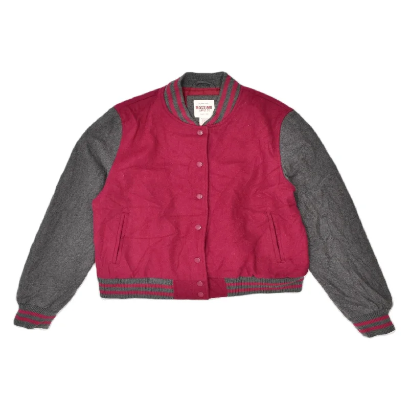 High-End Women's Apparel MOSSIMO Womens Varsity Jacket  UK 20 2XL Red Wool