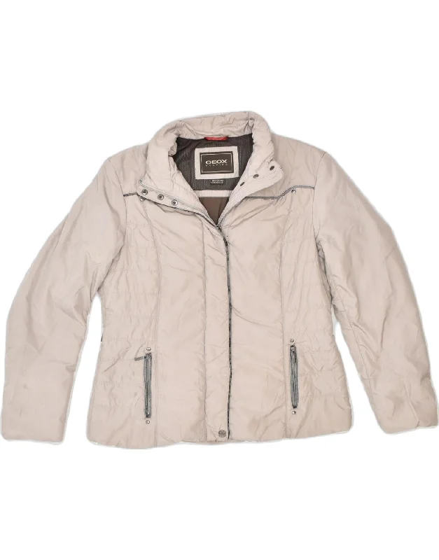 Women's Formal Event Attire GEOX RESPIRA Womens Windbreaker Jacket UK 12 Medium Beige Polyester Women's Formal Event Attire GEOX RESPIRA Womens Windbreaker Jacket UK 12 Medium Beige Polyester