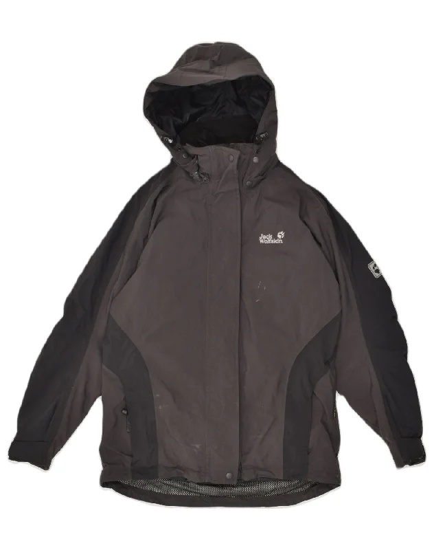 Best Clearance Sales Right Now JACK WOLFSKIN Womens Loose Fit Hooded Windbreaker Jacket UK 10 Small Grey Best Clearance Sales Right Now JACK WOLFSKIN Womens Loose Fit Hooded Windbreaker Jacket UK 10 Small Grey