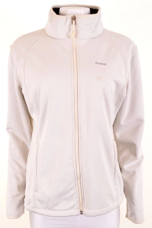 Women's Clothing for All Occasions REEBOK Womens Windbreaker Jacket UK 14 Medium Off White Polyester Women's Clothing for All Occasions REEBOK Womens Windbreaker Jacket UK 14 Medium Off White Polyester