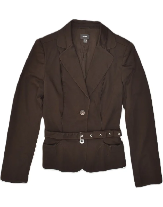 Women's Clothing Sale Online MEXX Womens 2 Button Blazer Jacket UK 12 Medium Brown Cotton Women's Clothing Sale Online MEXX Womens 2 Button Blazer Jacket UK 12 Medium Brown Cotton