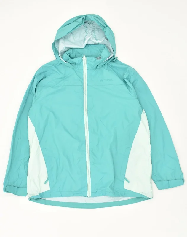Fashion Essentials MOUNTAIN WAREHOUSE Womens Hooded Rain Jacket UK 12 Medium Blue Nylon Fashion Essentials MOUNTAIN WAREHOUSE Womens Hooded Rain Jacket UK 12 Medium Blue Nylon