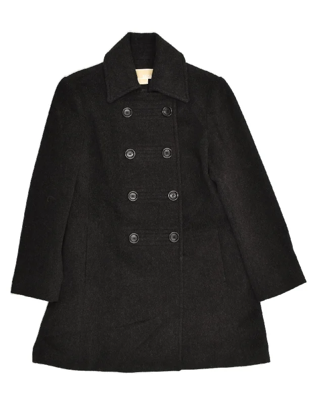 Women's Seasonal Apparel MICHAEL KORS Womens Double Breasted Coat US 8 Medium Grey Wool Women's Seasonal Apparel MICHAEL KORS Womens Double Breasted Coat US 8 Medium Grey Wool
