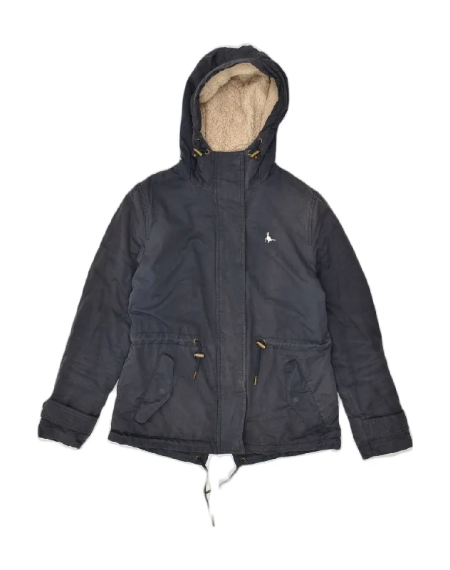 Women's Online Clothing Boutique JACK WILLS Womens Hooded Sherpa Jacket UK 8 Small Navy Blue Cotton Women's Online Clothing Boutique JACK WILLS Womens Hooded Sherpa Jacket UK 8 Small Navy Blue Cotton