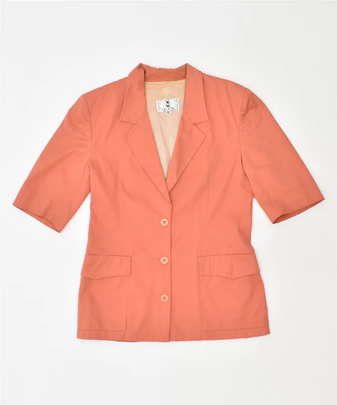 Effortless Chic for Women OLIVER BY VALENTINO Womens Short Sleeve Blazer Jacket IT 42 Medium Orange Effortless Chic for Women OLIVER BY VALENTINO Womens Short Sleeve Blazer Jacket IT 42 Medium Orange