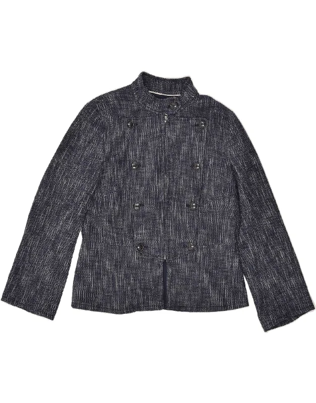 Chic Clothing For Women BANANA REPUBLIC Womens Blazer Jacket US 8 Medium Navy Blue Cotton Chic Clothing For Women BANANA REPUBLIC Womens Blazer Jacket US 8 Medium Navy Blue Cotton