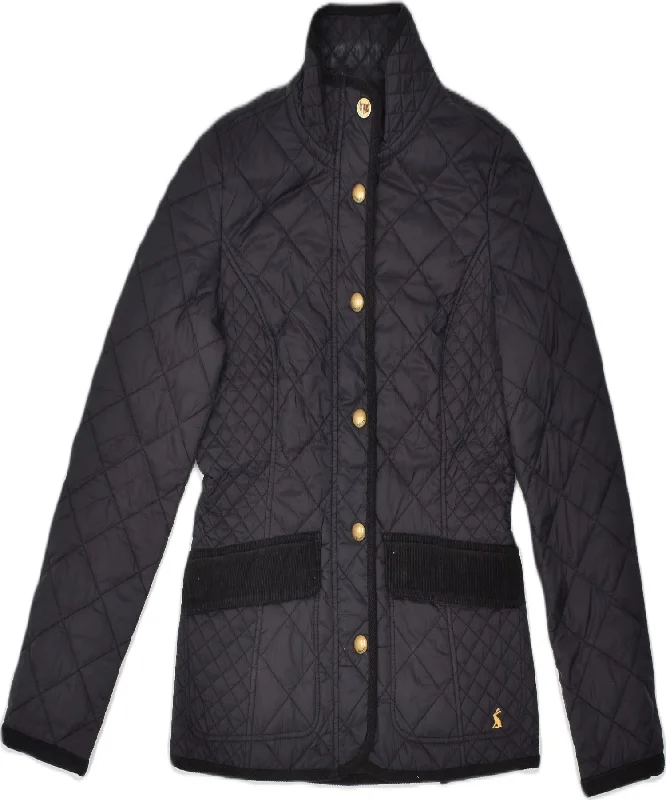 Women's Clothing For Work JOULES Womens Quilted Jacket UK 8 small Black Cotton