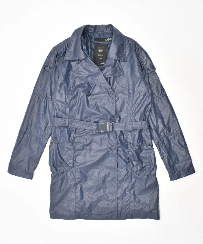 Online Boutiques Affordable BOMBOOGIE Womens Double Breasted Coat UK 20 2XL Navy Blue Nylon Online Boutiques Affordable BOMBOOGIE Womens Double Breasted Coat UK 20 2XL Navy Blue Nylon