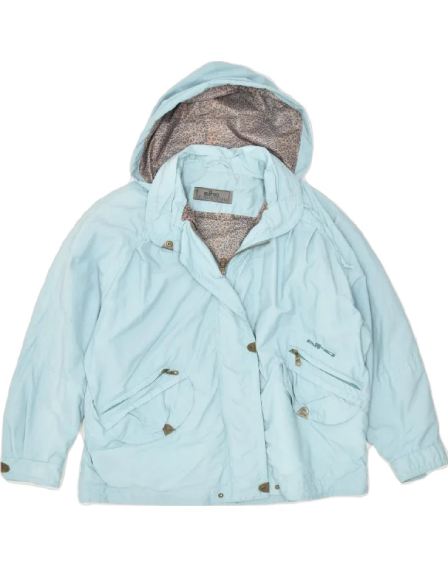 Women's Clothing Outfit Set ELHO Womens Oversized Hooded Windbreaker Jacket EU 36 Small Blue Polyamide Women's Clothing Outfit Set ELHO Womens Oversized Hooded Windbreaker Jacket EU 36 Small Blue Polyamide