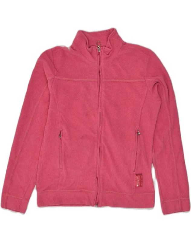 Women's Comfy Attire For Lounging CHAMPION Womens Fleece Jacket UK 14 Medium Pink Polyester Women's Comfy Attire For Lounging CHAMPION Womens Fleece Jacket UK 14 Medium Pink Polyester