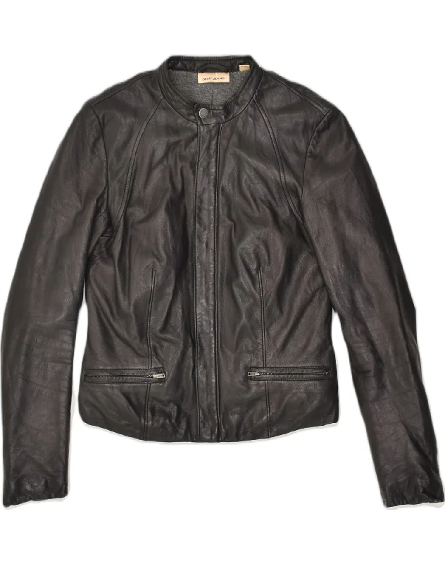 Best Online Boutiques For Women DKNY Womens Leather Jacket UK 6 XS Black Leather