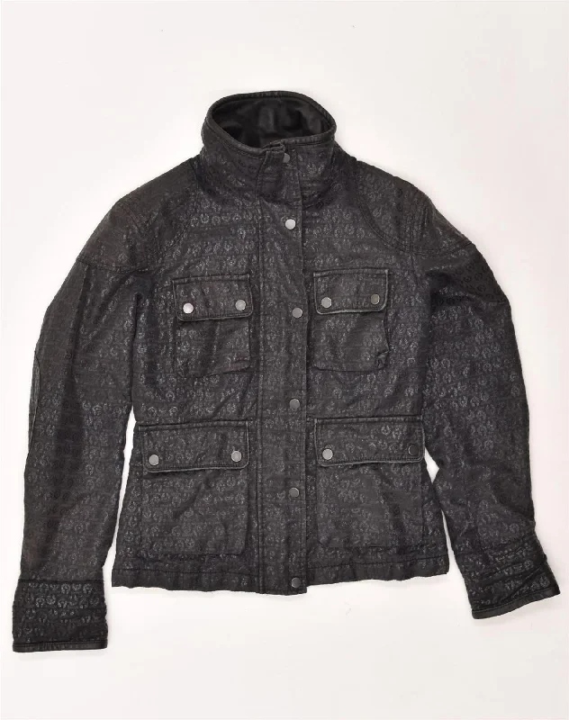 Sale For Women BELSTAFF Womens Utility Jacket IT 42 Medium Black Cotton