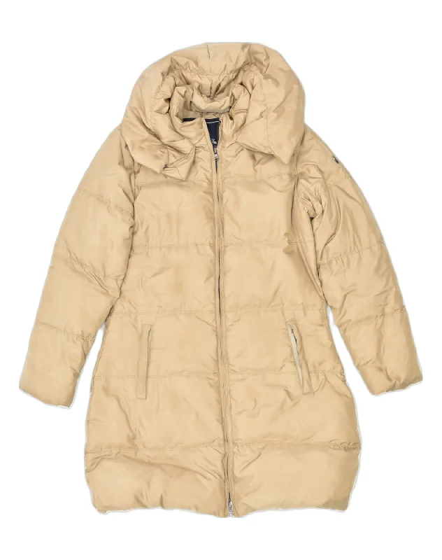 Women's Trendy Attire CONTE OF FLORENCE Womens Padded Coat IT 42 Medium Beige