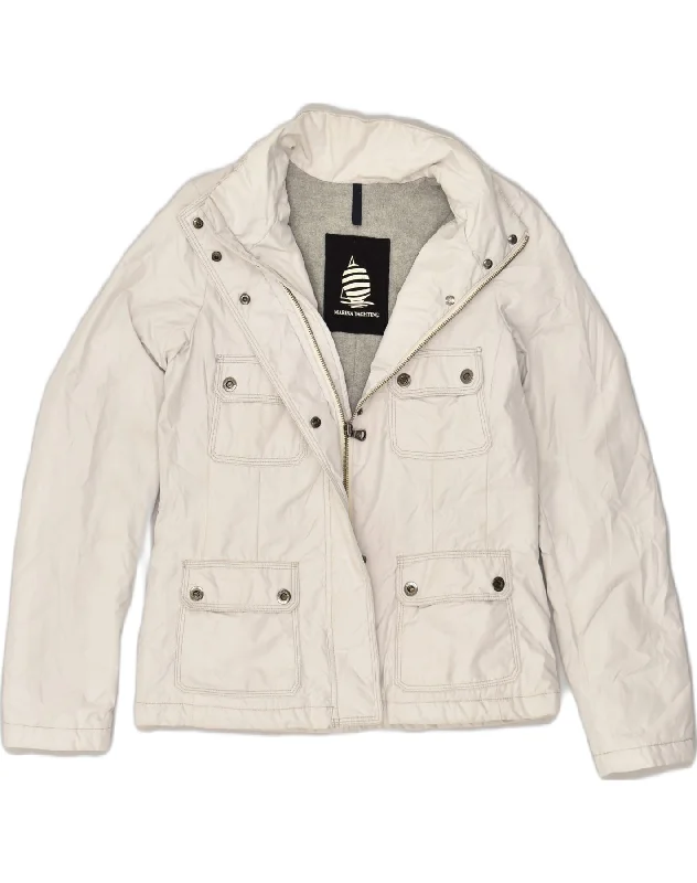 Women's Comfortable Lounge Attire MARINA YACHTING Womens Utility Jacket UK 14 Large White Nylon Women's Comfortable Lounge Attire MARINA YACHTING Womens Utility Jacket UK 14 Large White Nylon
