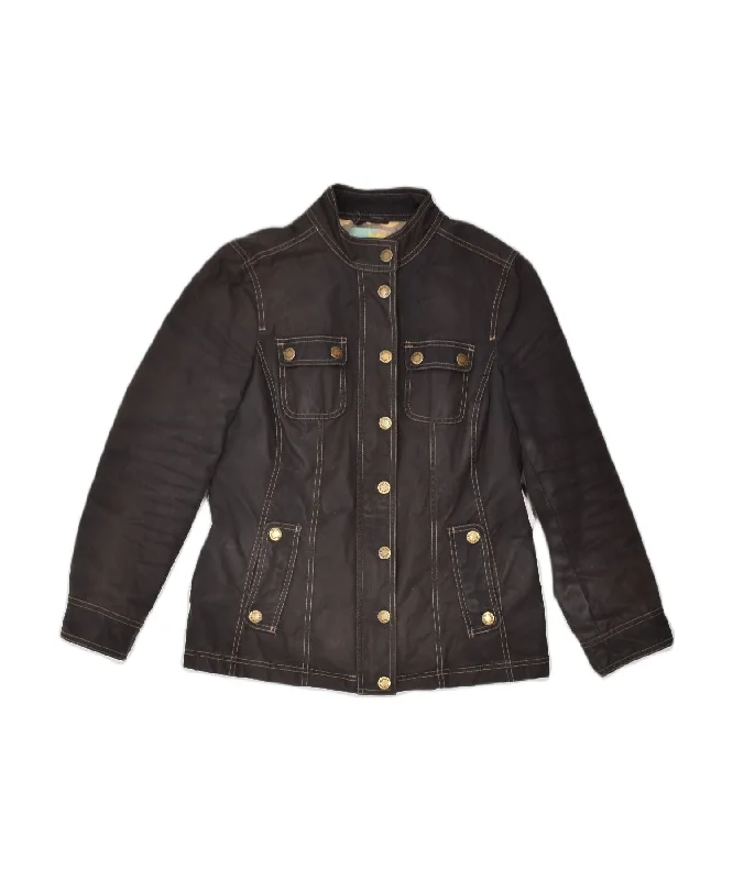 Sustainable Women's Apparel BODEN Womens Denim Jacket UK 10 Small Brown Cotton