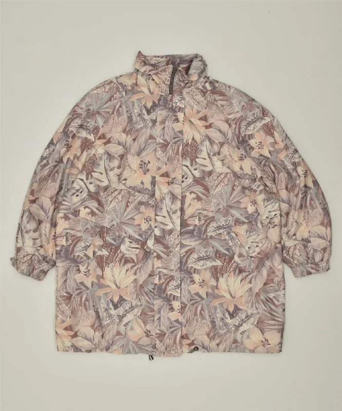 Stylish Outerwear Clothes For Women CREATION ATELIER Womens Windbreaker Jacket UK 22 3XL Multicoloured Floral Stylish Outerwear Clothes For Women CREATION ATELIER Womens Windbreaker Jacket UK 22 3XL Multicoloured Floral