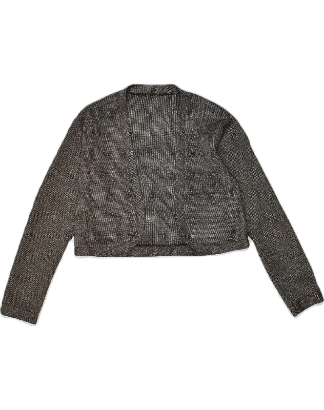Luxury Women's Clothing VINTAGE Womens Bolero Jacket UK 12 Medium Grey