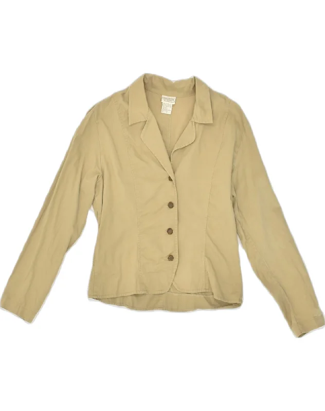 Women's Fashion Clothes BANANA REPUBLIC Womens 4 Button Blazer Jacket US 10 Large Khaki Cotton Women's Fashion Clothes BANANA REPUBLIC Womens 4 Button Blazer Jacket US 10 Large Khaki Cotton