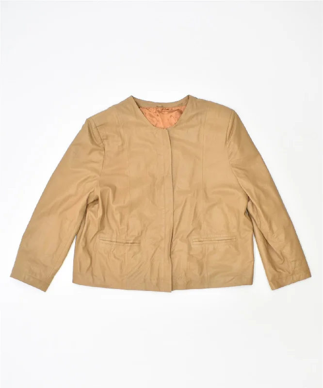 Women's Occasion Wear Clothing VINTAGE Womens Bomber Jacket UK 18 XL Brown