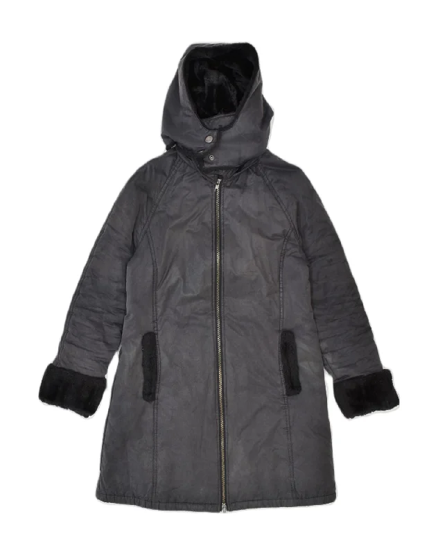 Bold and Elegant Women's Fashion MAX & CO. Womens Hooded Windbreaker Coat UK 8 Small Grey Cotton Bold and Elegant Women's Fashion MAX & CO. Womens Hooded Windbreaker Coat UK 8 Small Grey Cotton