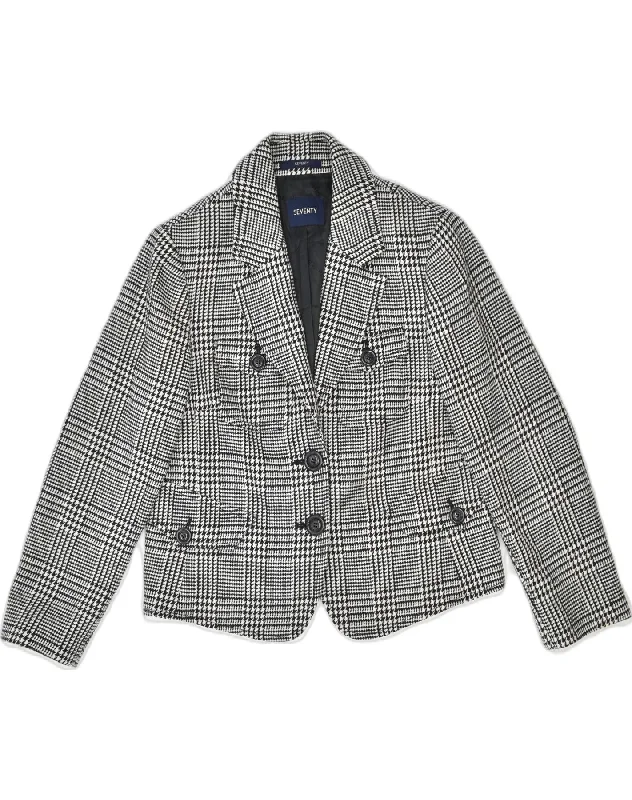 Cheap Women's Clothing Online SEVENTY Womens 2 Button Blazer Jacket IT 48 XL Grey Houndstooth Wool Cheap Women's Clothing Online SEVENTY Womens 2 Button Blazer Jacket IT 48 XL Grey Houndstooth Wool