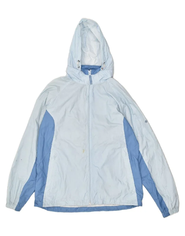 Women's Vacation Clothes COLUMBIA Womens Hooded Rain Jacket UK 16 Large Blue Colourblock Polyester Women's Vacation Clothes COLUMBIA Womens Hooded Rain Jacket UK 16 Large Blue Colourblock Polyester