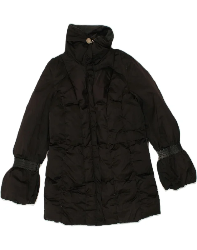 Sales Clothes TRUSSARDI Womens Padded Jacket IT 48 XL Black Nylon