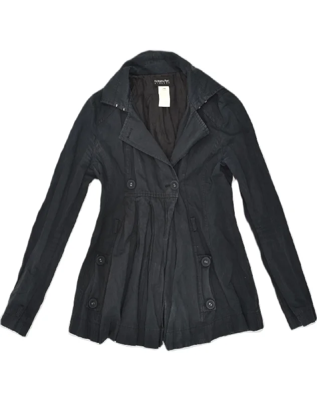 Women's Clothing Apparel Sets PATRIZIA PEPE Womens Double Breasted Coat IT 44 Medium Black Cotton Women's Clothing Apparel Sets PATRIZIA PEPE Womens Double Breasted Coat IT 44 Medium Black Cotton