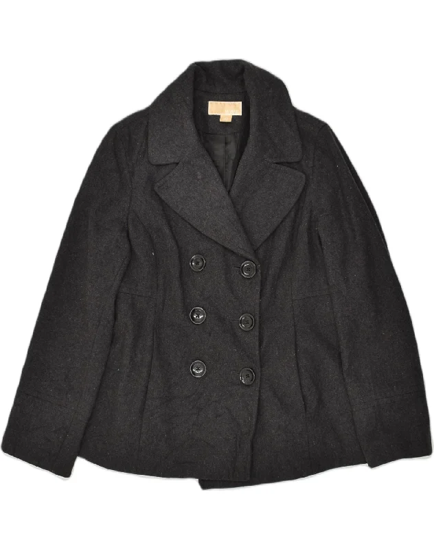 Trendy Women's Apparel for All Seasons MICHAEL KORS Womens Pea Coat UK 16 Large Grey Wool Trendy Women's Apparel for All Seasons MICHAEL KORS Womens Pea Coat UK 16 Large Grey Wool